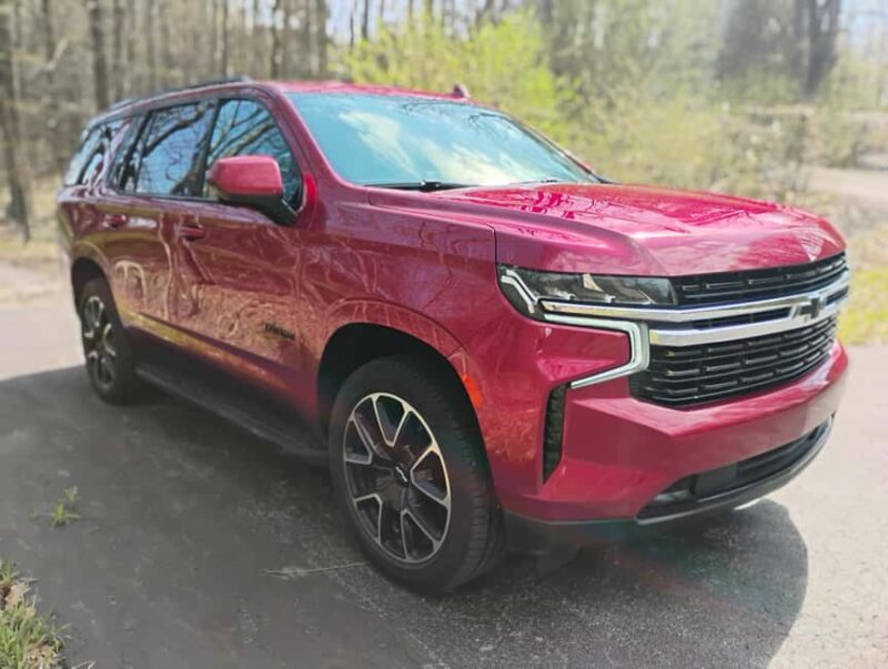 NON BUS Wine Tour in a Cherry Red Chevy Tahoe RST - Explore Traverse Citys Wine Scene in Style and Comfort