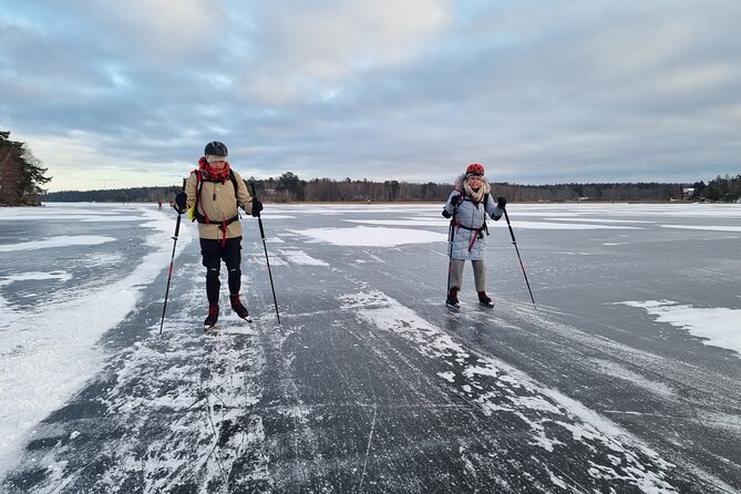Nordic Ice Skating on a Frozen Lake in Stockholm - Key Points