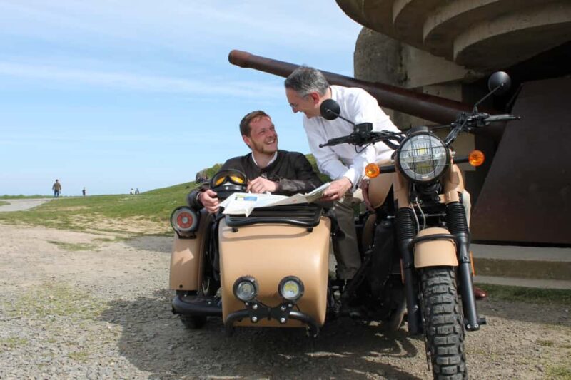 Normandy World War II Private 2 Hours Sidecar Tour Bayeux - From the Historic Omaha Beach to the American Cemetery