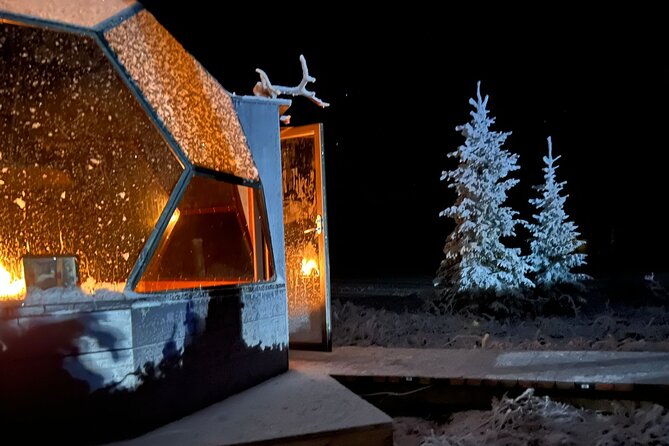 Northern Lights dinner in a Glass Igloo - The Experience of Snowmobiles and Quads