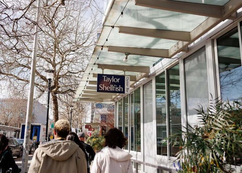 Noshes at the Space Needle: Ultimate Seattle Food & Culture - Sampling Fresh Oysters from Taylor Shellfish