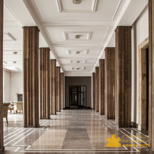 Nowa Huta: Steelworks Administration Buildings/Shelters Tour - The Theater Hall and Oval Corner Staircases