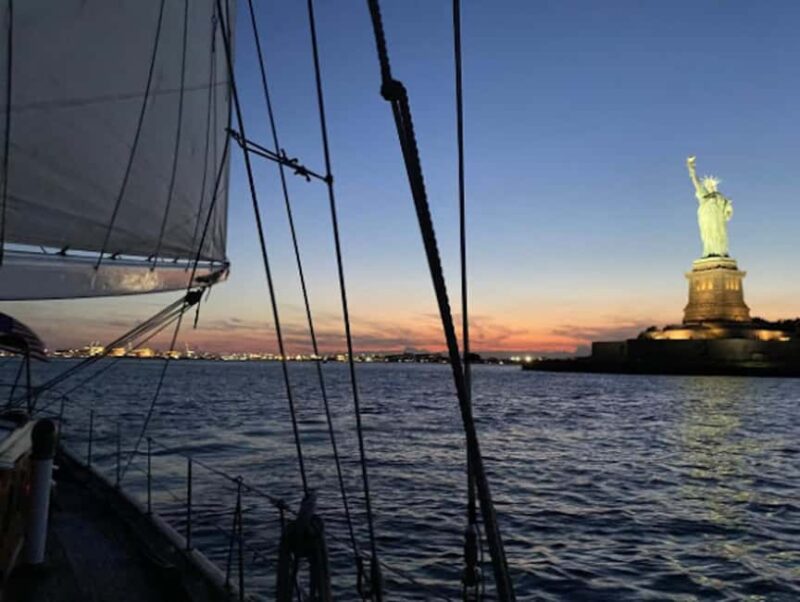 NYC: Clipper City Statue of Liberty City Lights Night Sail - Key Points