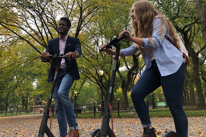 NYC Electric Scooter Rental - Navigating Central Park on an Electric Scooter
