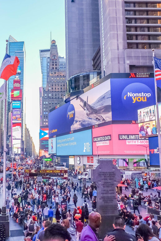 NYC Guided Tours with Statue of Liberty and One World Trade - Start at Times Square, the Iconic Heart of Manhattan