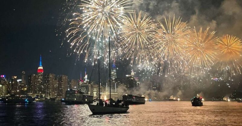 NYC: July 4th Fireworks Cruise with Gourmet Hors Doeuvres - How the Clipper City Tall Ship Enhances the Fireworks Viewing