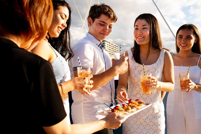 NYC Sunset Cruise with Statue Views Live Comedy and DJ on Hudson - A Sunset Cruise with Unique Entertainment and Scenic Views for $39