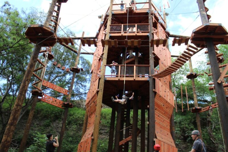 Oahu: Aerial Adventure, Climbing, & Freefall Experience - The 50-Foot Freefall Jump: Adrenaline at Its Peak