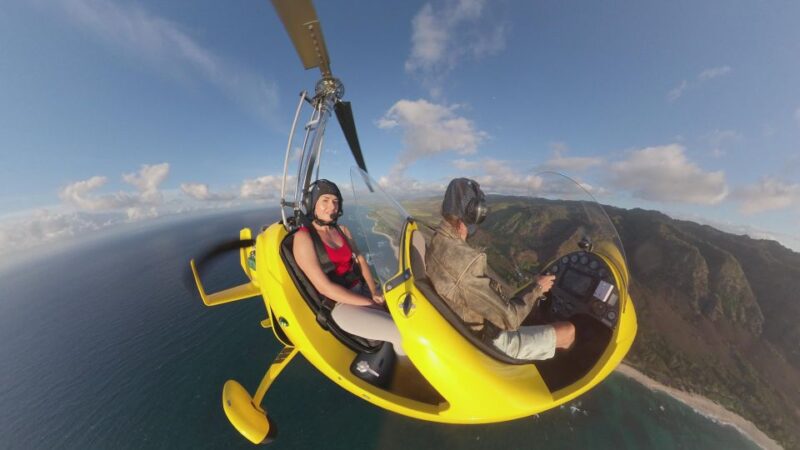 Oahu: Gyroplane Flight over North Shore of Oahu Hawaii - Discover the Unique Thrill of a Gyroplane Flight Over Oahus North Shore