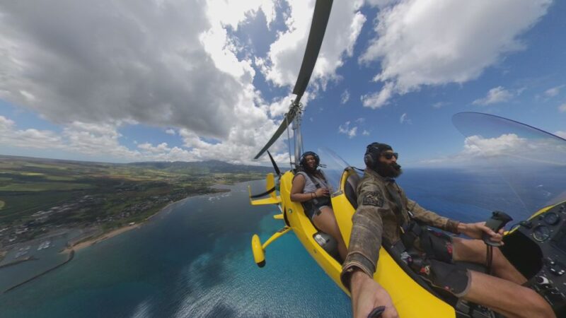 Oahu: Gyroplane Flight over North Shore of Oahu Hawaii - The Views: Rugged Mountains, Coastlines, and Wildlife