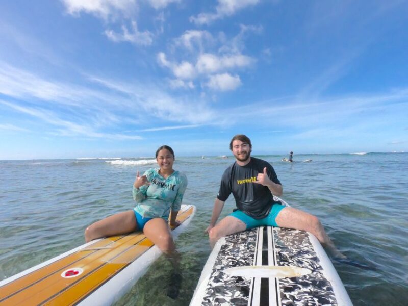 Oahu: Surfing Lessons for 2 People - The Beach Setting on Oahu’s South Shore