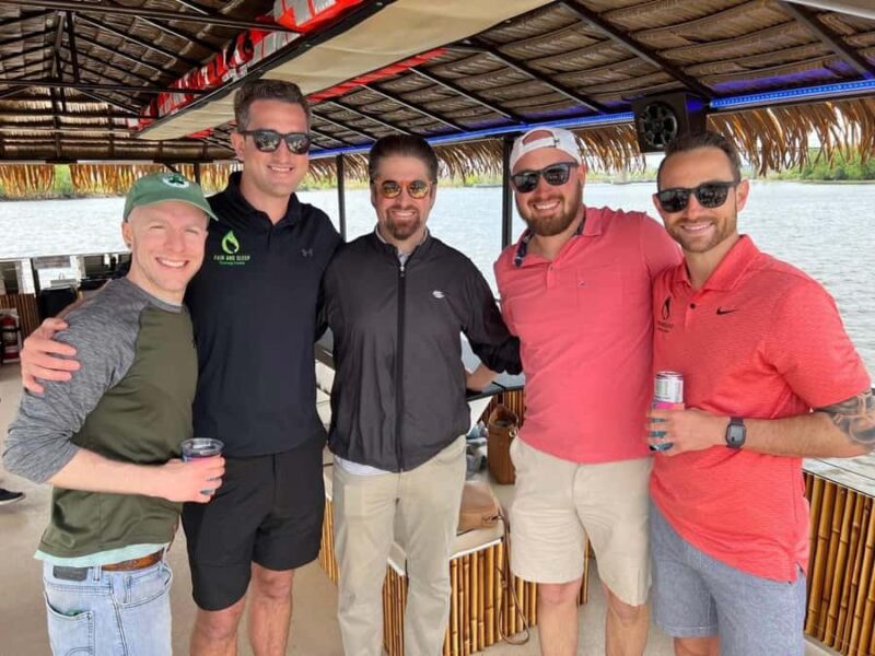 Ocean City: Family and Friends Tiki Bay Cruise - The Tropical Tiki Boat Design and Atmosphere in Ocean City