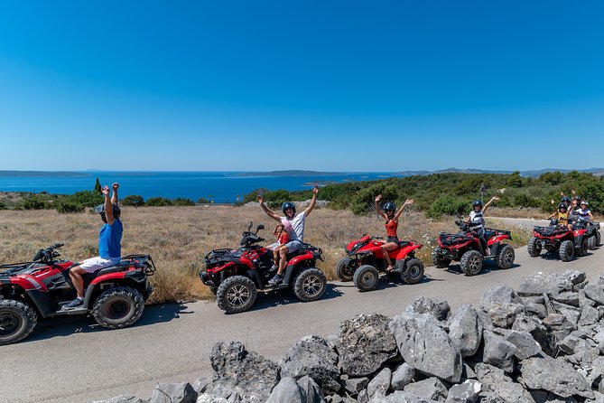 Off road Quad Adventure Tour on Island iovo - Visiting the Clifftop View of Split and Islands