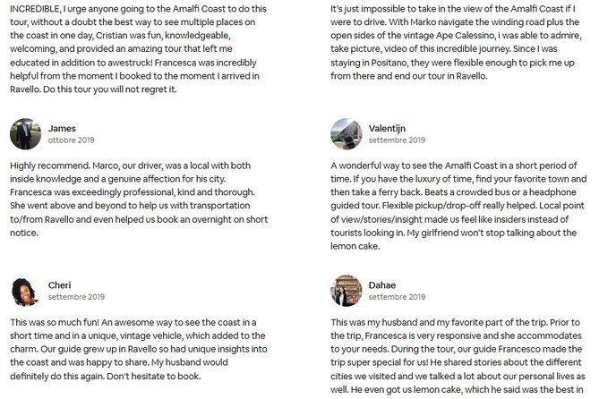 Official Ape Dolce Vita Tour - Amalfi Coast - Why Choose the Ape Dolce Vita Tour