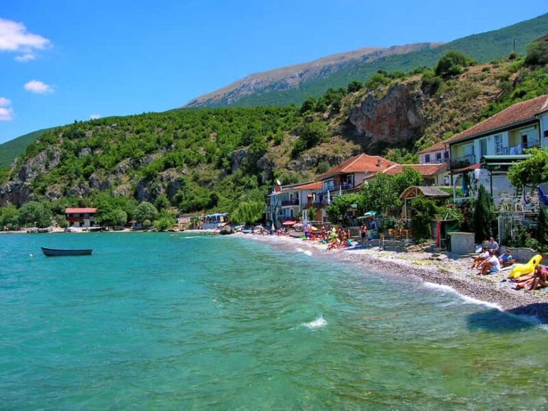 Ohrid Boat Tour Sv. Naum, Zaum, Trpejca & BBQ | Lale Tours - Discovering Trpejca: The Saint Tropez of Ohrid