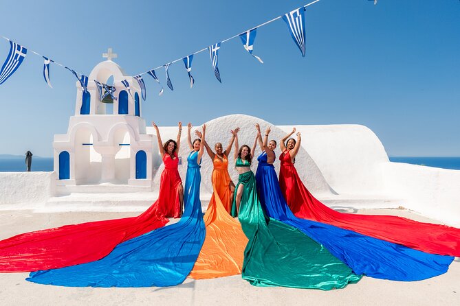 Oia Flying Dress Photoshoot Santorini - The Dress and Its Effect on Photos