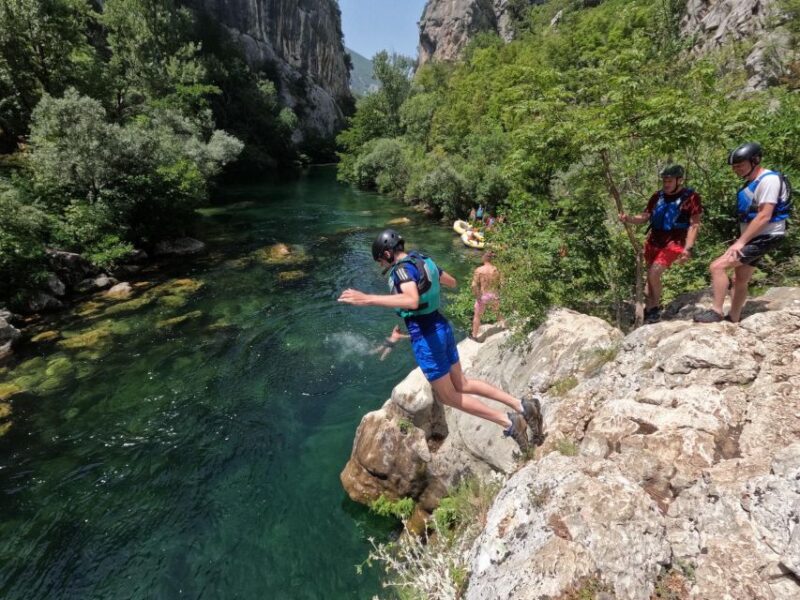 Omi/Split: Cetina River Rafting Adventure & Cliff Jumping - The Cliff Jumping and Swimming Highlights