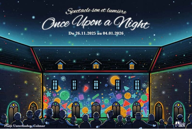 "Once Upon a Night" sound and light show and entrance to the Unterlinden Museum - Discover the Magic of "Once Upon a Night" at Unterlinden Museum
