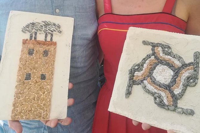 One day mosaic workshops in the Southern Peloponnese - Continuing the Mosaic and Finalizing the Piece