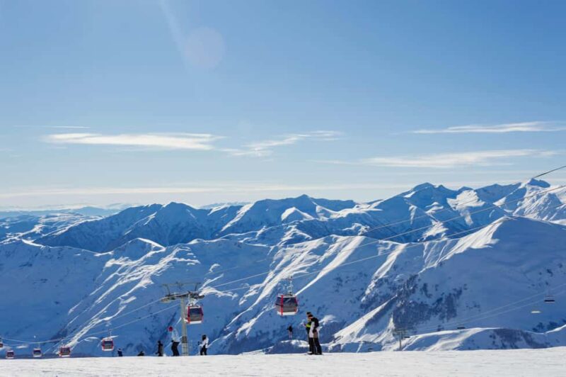 One day ski tour in Gudauri - group & private - Scenic Drive Along the Georgian Military Highway
