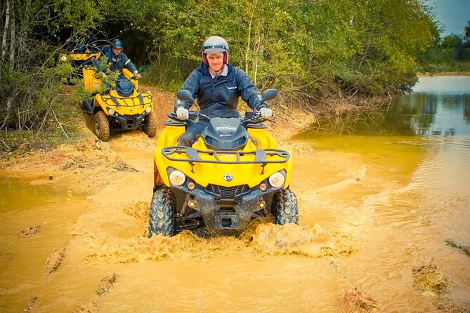 One hour quad ride between Nantes and La Baule - Routes and Terrains: From Flat Land to Muddy Obstacles