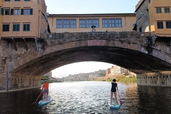 One-oar Surfing on the Arno River from Florence - Starting Point at Piazza Giuseppe Poggi in Florence