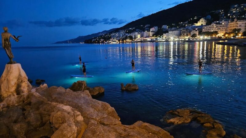Opatija: Guided SUP Paddleboarding Adventure at Night - Learning About Opatija’s Coastal Landmarks