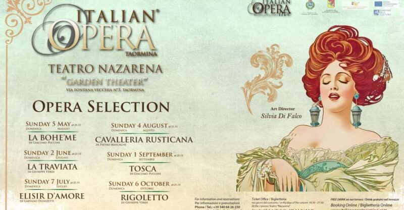 Opera Selection - Delight in an Intimate Opera Performance in Taormina’s Nazarena Theater