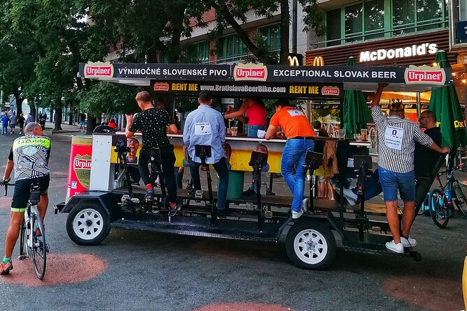 Original Bratislava Beer Bike Tours - All-you-can-drink - The Comfort of the Modern Beer Bike