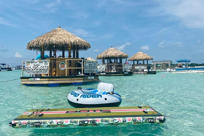Original Cruisin' Tikis 3hr Crab Island Sandbar Adventure - Discover the Unique Tiki Bar-Themed Vessel for Crab Island Adventures