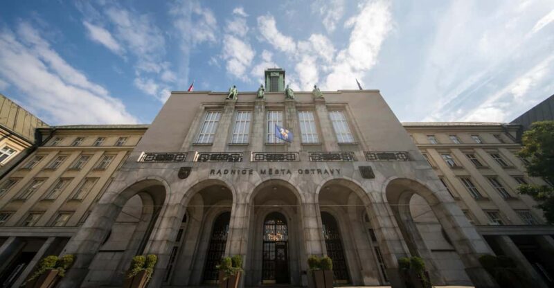 Ostrava: Entrance to the viewing tower of the new town hall - Key Points