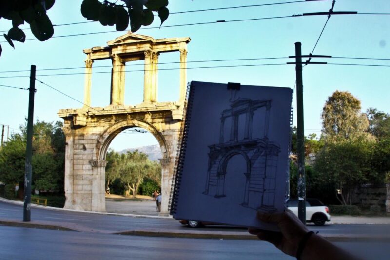 Outdoor drawing class in the old center of Athens - About the Instructor and Their Background