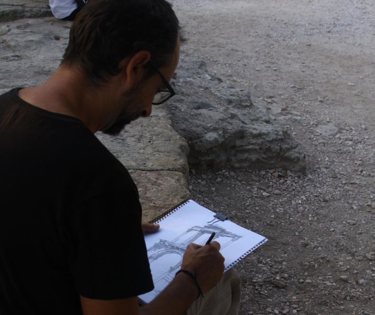 Outdoor drawing class in the old center of Athens - Comparing Similar Artistic Experiences in Athens