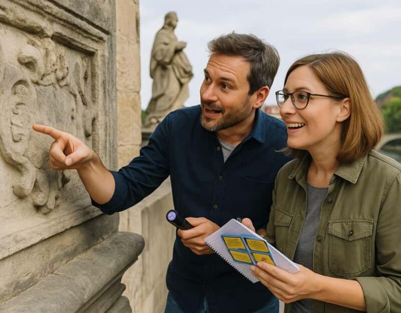 Outdoor Escape Tour  Puzzle Backpack Würzburg: The Lost Plan - The Experience for Different Groups