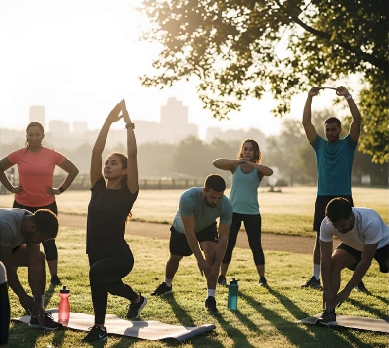 Outdoor Fitness Class - Weather Contingencies and Alternative Venues