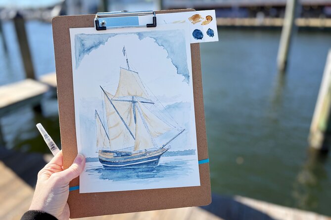 Outdoor Watercolor Class in Annapolis the Sailing Capital of USA - The Schedule and Stops: From Water to Historic District