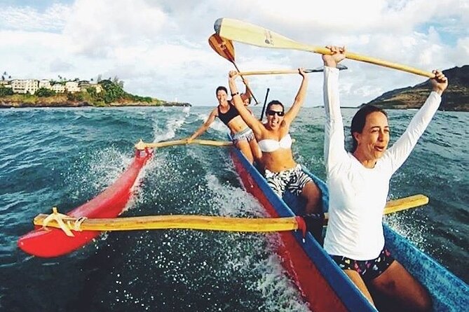 Outrigger Canoe Surfing at Kalapaki Beach - Starting Point at Kauai Beach Boys in Lihue