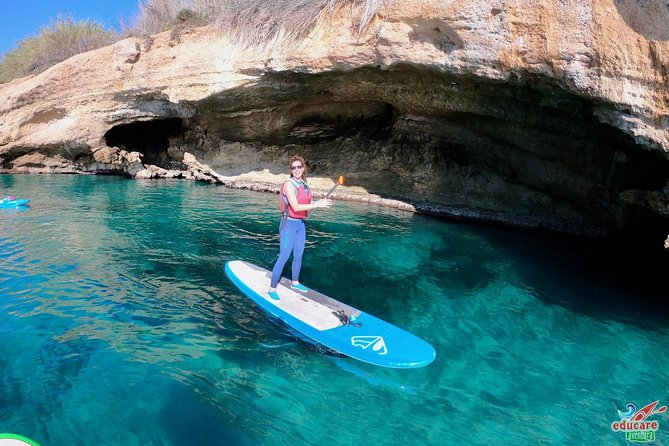 Paddle Surf Route Cliffs Nerja and Cascada de Maro + Snorkel - Starting Point at Burriana Beach in Nerja