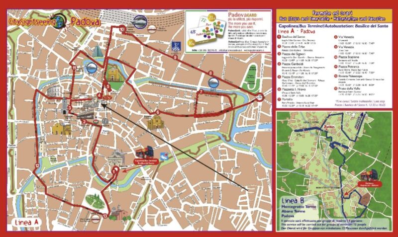 Padua Hop-on Hop-off Tour: 24-Hour Ticket - Logistics and Practicalities of the 24-Hour Ticket