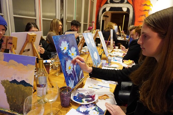 Paint n' Sip Rome - What the Experience Includes: Beverages, Snacks, and Supplies