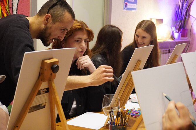 Paint n' Sip Rome - Friendly and Supportive Guidance from Marco