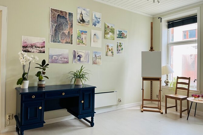 Paint Norwegian landscape with watercolor in Bergen - Meeting Point and Accessibility
