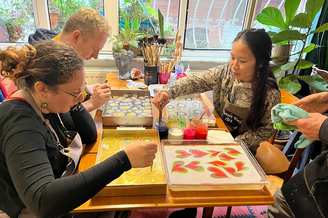 Paint on Water - Authentic Turkish Art Experience at Local Home - All-Inclusive Tools and Materials for Stress-Free Creativity
