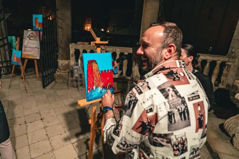 Paint & Sip: Unleash Your Creativity, One Glass at a Time! - Wine and Water: Refreshments That Enhance Creativity