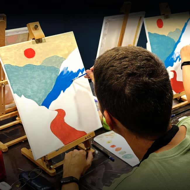 Paint & Wine in Barcelona: art, wine, and music in a unique atmosphere - Key Points