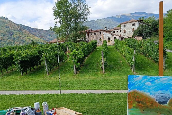 Painting session in the vineyard and Prosecco DOCG tasting - Discovering Fasol Menin’s Art and Wine Connection in Valdobbiadene
