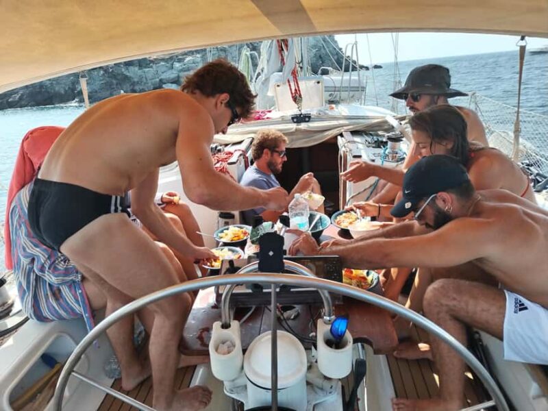 Palermo: Half Day Sailing Tour to Mondello or Capo Zafferano - Enjoying a Fast Food Meal and Fresh Fruit on Board