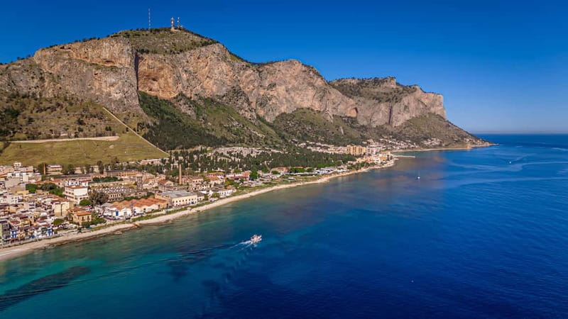 Palermo: Mondello boat party at Night with drinks and snacks - Sunset and Night Swim in the Gulf of Mondello