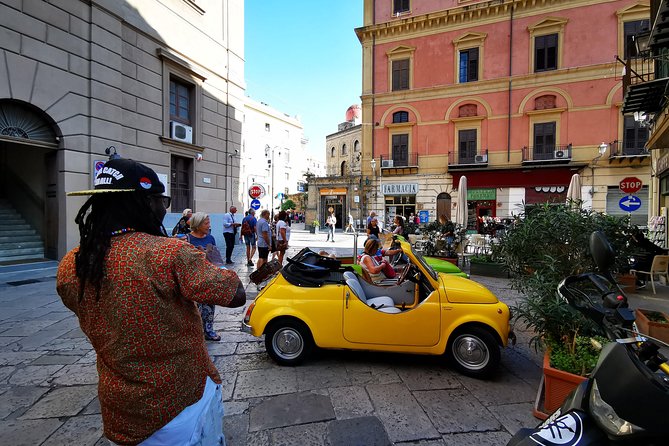 Palermo & Mondello: Vintage Fiat 500 Sightseeing Tour - Visiting the Lush Square with the Strangler Tree