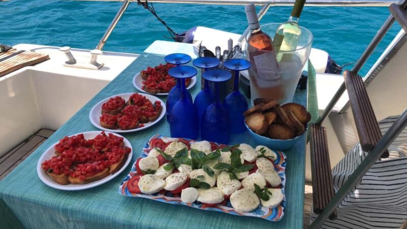 Palermo: Sunset boat tour with aperitif and local food - Palermo Sunset Boat Tour from La Cala Port